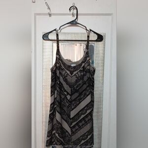 💜 3/$15💜Cabi Black and Nude Lacd Patterned Women's Mini Dress💜